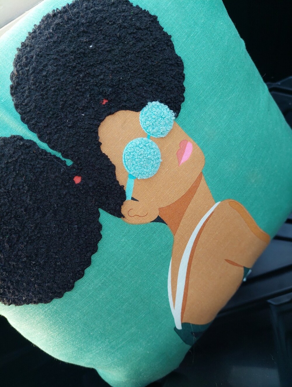 Lot Of 2 Pillow And Picture Frame Black African American Decoration Self Love - Picture 4 of 4
